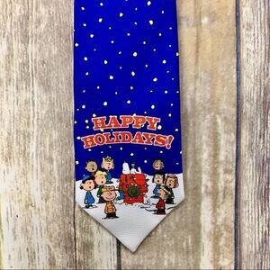 Charlie brown peanuts happy holidays men’s necktie